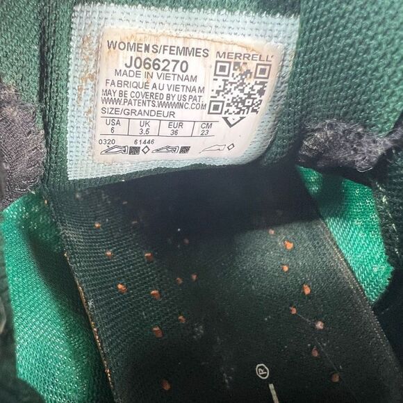 Merrell Skyfire Women's Quantum Grip Trail Running Shoes Green &‎ Black Size 6 - Picture 9 of 9